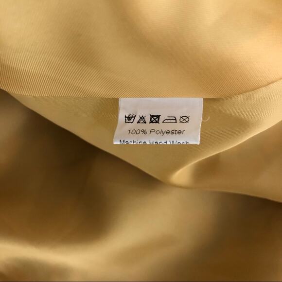 Adorn yellow grey mod retro lace A-line midi cottagecore jacket small - Picture 3 of 8